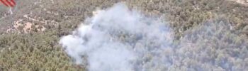 Declarado un incendio forestal en Castellfort (Castellón)
