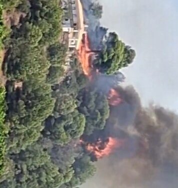Desalojos preventivos en La Vall d'Uixó ante la rápida evolución del incendio forestal 1 Desalojos preventivos en La Vall d'Uixó ante la rápida evolución del incendio forestal