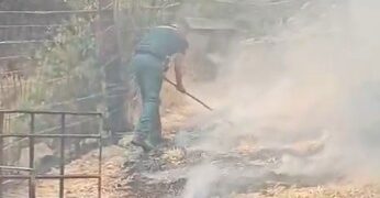 La Guardia Civil también apaga el incendio en la zona de La Vall d'Uixó