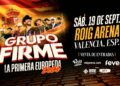 Grupo Firme arrancará su gira europea en el Roig Arena de Valencia el próximo 19 de septiembre