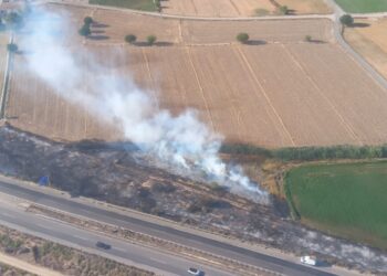 Movilizados medios aéreos y terrestres ante un incendio forestal declarado en Monòvar 17 Movilizados medios aéreos y terrestres ante un incendio forestal declarado en Monòvar