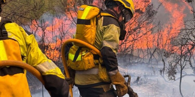 Crónica de una noche crítica en Castellón por el Incendio Forestal de Soneja