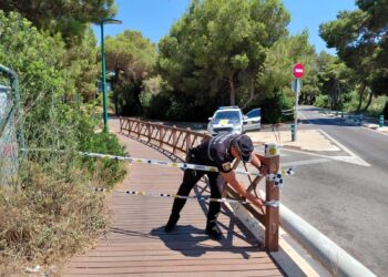 La Policía Local de Valencia cierra los accesos a la Devesa de El Saler por riesgo extremo de incendios
