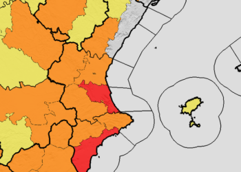 Sanidad y AEMET activan el aviso rojo por temperaturas extremas que superarán los 42 °C en el sur de Valencia y Alicante 13 Sanidad y AEMET activan el aviso rojo por temperaturas extremas que superarán los 42 °C en el sur de Valencia y Alicante