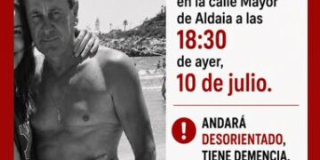 Continúa la búsqueda urgente de Pedro Notario, el vecino de Aldaya desaparecido