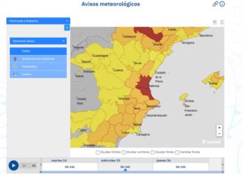 Alerta máxima en la CV para este miércoles: Calor extremo, tormentas secas y riesgo extremo de incendios