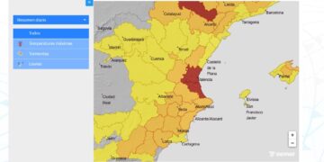 Alerta máxima en la CV para este miércoles: Calor extremo, tormentas secas y riesgo extremo de incendios
