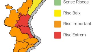 Alerta roja en el litoral de Valencia por temperaturas extremas y riesgo de tormentas