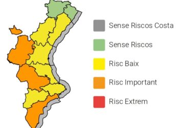 Alerta naranja en la CV: el calor extremo y las tormentas también este jueves