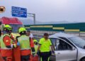 Un grave accidente de tráfico en la A-38 a la altura de Cullera moviliza a los servicios de emergencia