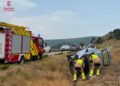 Un accidente de tráfico en la N-232 a su paso por Morella moviliza a los bomberos tras el vuelco de un vehículo 11 Un accidente de tráfico en la N-232 a su paso por Morella moviliza a los bomberos tras el vuelco de un vehículo