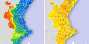 El poniente irrumpe en el litoral y desploma la humedad a un inédito 25 % tras semanas de bochorno sofocante