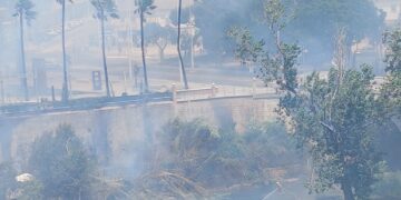 Un fallecido y cinco heridos en el incendio forestal en el barranco del Salt de l'Aigua de Manises