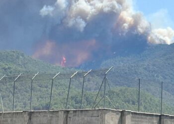 Los vecinos de Artana ya divisan las llamas del Incendio Forestal de La Vall d'Uixó