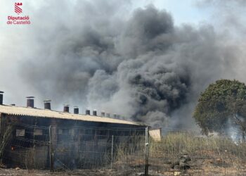 El incendio de La Vall d’Uixó alcanzó anoche las 10.000 hectáreas calcinadas mientras 600 efectivos luchan por frenar su avance en Espadán