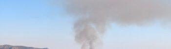 Desplegado un dispositivo de emergencia por un incendio forestal en Culla (Castellón)