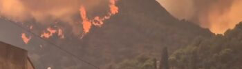 El incendio forestal de La Vall d'Uixó desaloja urbanizaciones y confina a Artana, Vilavella y La Vall d'Uixó