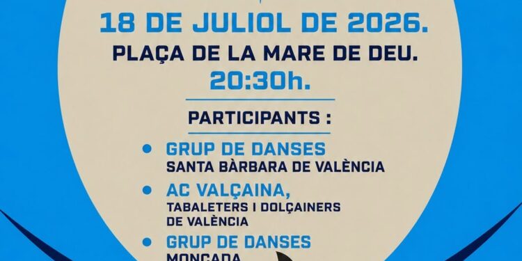 La Federació de Folklore lleva la música tradicional a la Plaza de la Virgen en la Nit de Juliol 1 La Federació de Folklore lleva la música tradicional a la Plaza de la Virgen en la Nit de Juliol