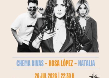 Rosa López, Natalia y Chema Rivas protagonizan el gran concierto gratuito de las Fiestas Patronales de Torrent