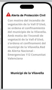 Emergencias ordena el confinamiento de La Vilavella por la proximidad del incendio de La Vall d'Uixó 2 WhatsApp Image 2026 07 25 at 15.11.24