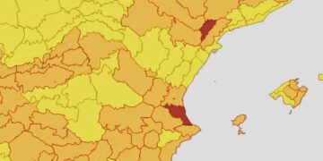 Nueva Alerta roja por calor extremo en el litoral sur de Valéncia: los termómetros rozarán los 42ºC también este miércoles