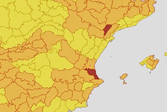 Nueva Alerta roja por calor extremo en el litoral sur de Valéncia: los termómetros rozarán los 42ºC también este miércoles