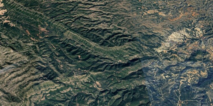 Emergencias activa el protocolo de extinción por un incendio forestal en Bicorp 1 Emergencias activa el protocolo de extinción por un incendio forestal en Bicorp