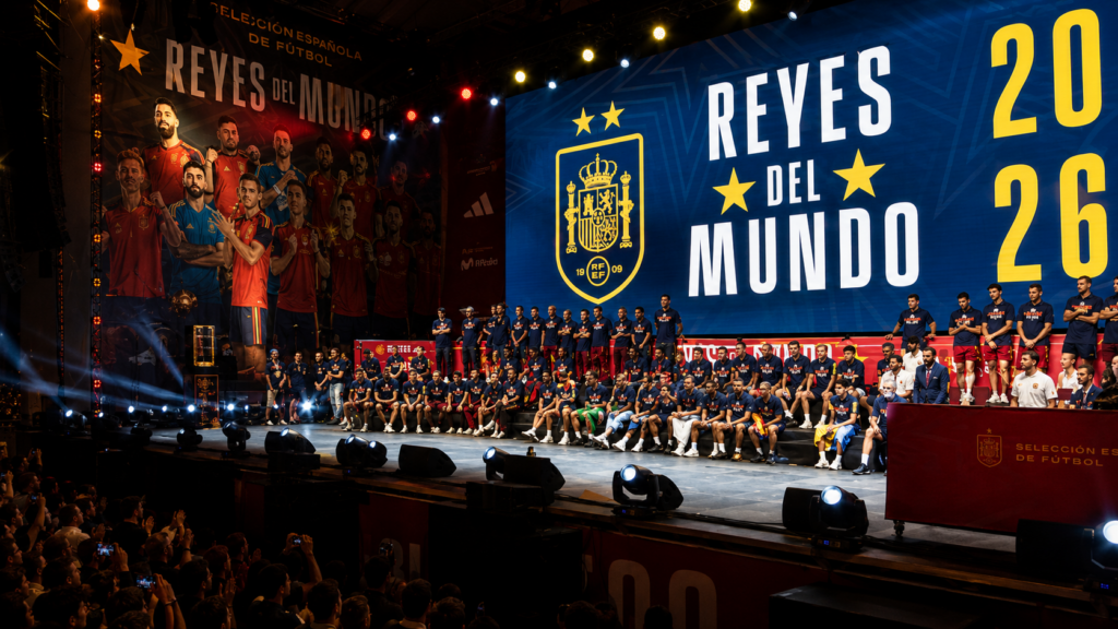 España celebra su segundo Mundial con una multitudinaria fiesta en Cibeles ante dos millones de aficionados 18 celebracion de la fiesta del mundial de futbol madrid espana 6