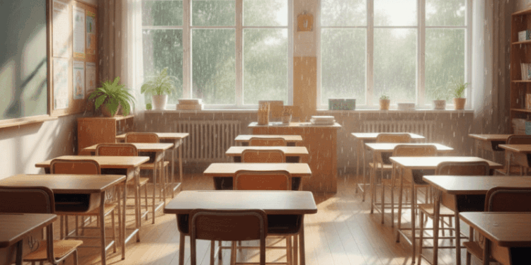 clases colegio lluvia 1