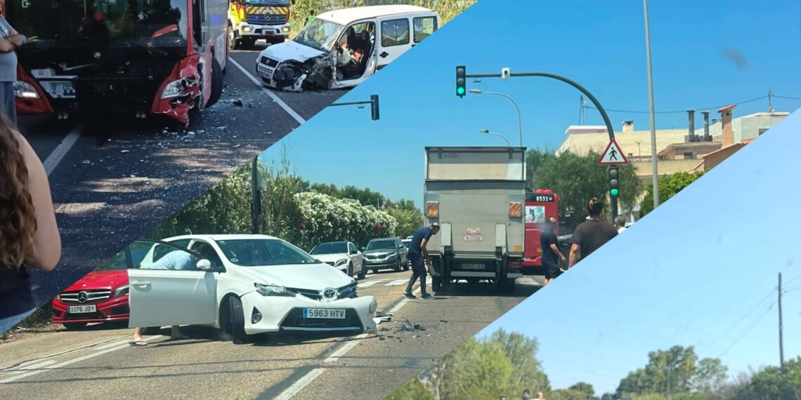 Caos absoluto en la CV-500: tres accidentes graves colapsan la via de acceso a barrios sur de Valencia 