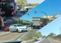 Caos absoluto en la CV-500: tres accidentes graves colapsan la via de acceso a barrios sur de Valencia 