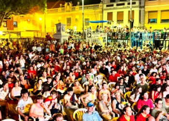 Foyos celebra por todo lo alto el gol de Ferran Torres que dio a España el Mundial