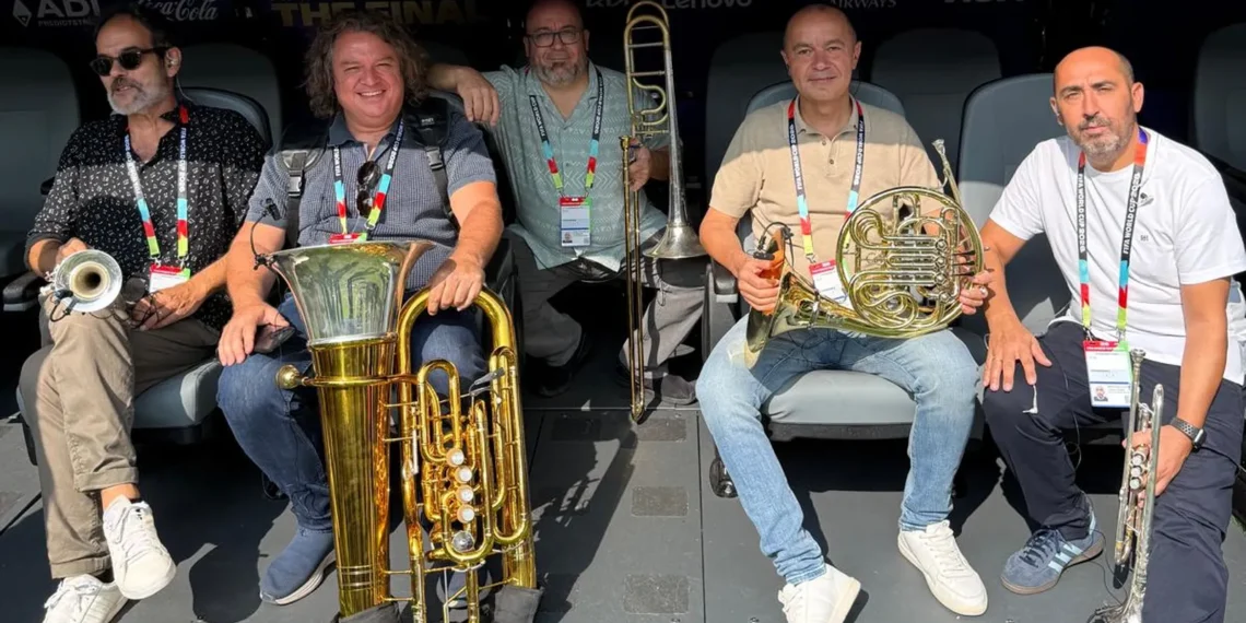 El grupo valenciano Spanish Brass interpretó el himno de España en la final del Mundial de fútbol 1 e08c4344 e3fb 4e51 b20f ceb115dae892 16 9 aspect ratio 1600w 1008738 1