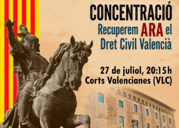 Juristes Valencians homenajea a Jaume I y da de plazo hasta el 31 de julio a Juanfran Pérez Llorca para salvar el Derecho Civil Valenciano