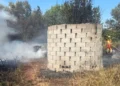 Los bomberos atienden 25 avisos por incendios de vegetación en Valencia en plena ola de calor 16 incendio campo quema