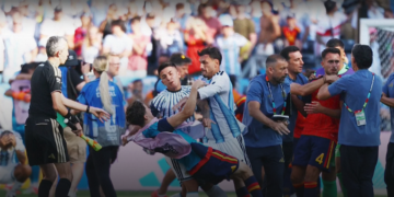 incidentes peleas guarros protagonizados por Argentina tras la final del Mundial 7
