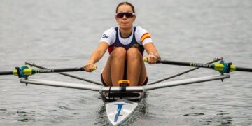 Rocío Fraguela se cuelga la medalla de plata en el Mundial Sub-23 de Remo Paralímpico