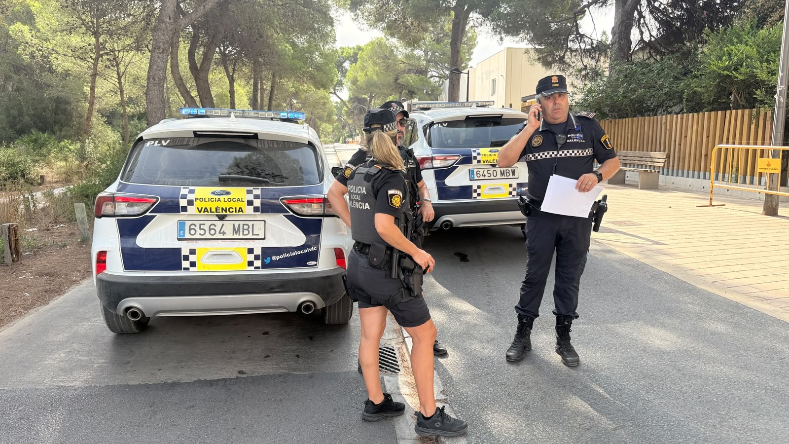 La Policía Local de Valéncia blinda La Devesa de El Saler y sus playas ante el riesgo extremo de incendios 2 0812 Dispositiu municipal eclipsi 5
