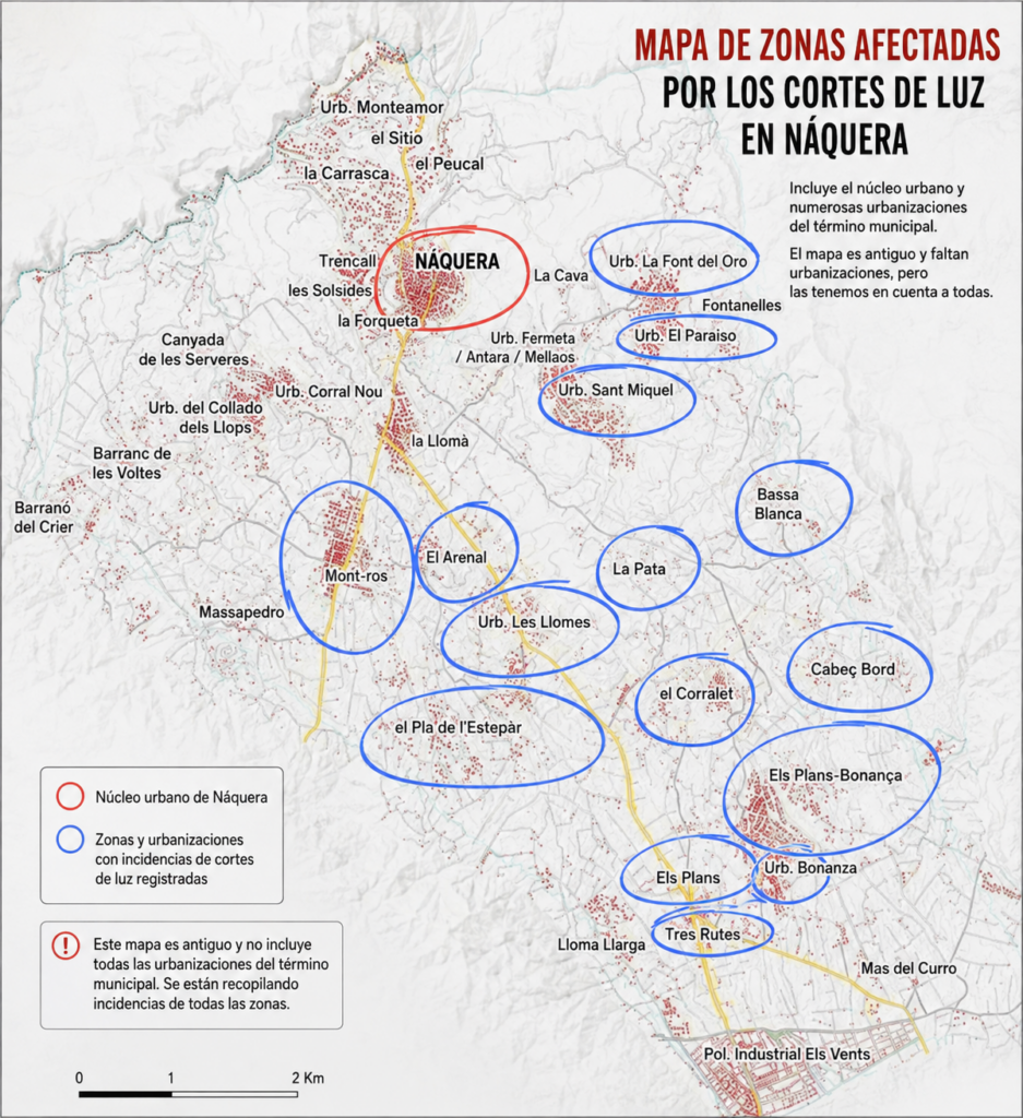Vecinos de Náquera impulsan una recogida de firmas por los reiterados cortes de luz en el municipio 2 857d29cb cfe1 44bf ab3b 7e7f95ccedef