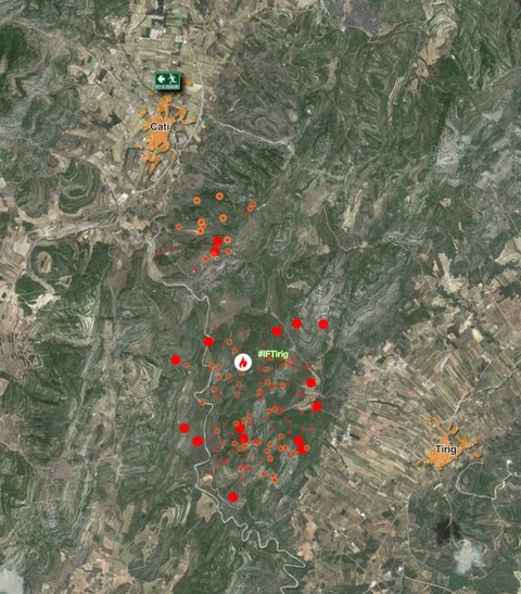 Evacúan el municipio de Catí por la amenaza del incendio de Tírig mientras avanza el control de otros focos en Castellón 5 Captura de pantalla 2026 08 09 175319