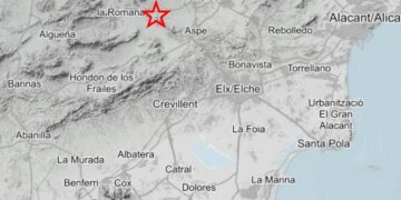 Un seísmo de 1,7 grados a 62 km de profundidad se registra en La Romana (Alicante)