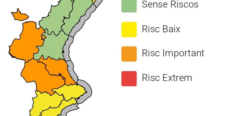 La Comunitat Valenciana activa la alerta por un doble episodio de calor extremo y fuertes tormentas 1 La Comunitat Valenciana activa la alerta por un doble episodio de calor extremo y fuertes tormentas
