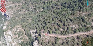 Un incendio forestal en el término municipal de Morella: la rapidez consigue controlar el incendio en pocos minutos