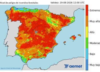 Martes y miércoles: calor y poniente, máximo riesgo incendios forestales