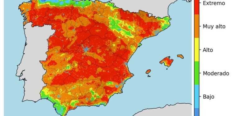Martes y miércoles: calor y poniente, máximo riesgo incendios forestales 1 Martes y miércoles: calor y poniente, máximo riesgo incendios forestales