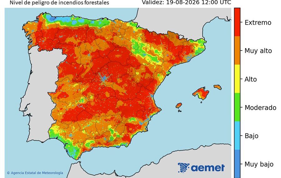 Martes y miércoles: calor y poniente, máximo riesgo incendios forestales