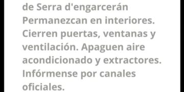 La Generalitat activa el sistema Es-Alert para avisar a la población sobre el incendio forestal de Sierra Engarcerán