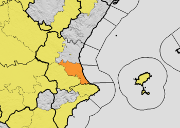 Alerta meteorológica en la Comunitat Valenciana: el litoral sur de Valencia en aviso naranja por valores de hasta 40 °C y tormentas con granizo en el interior