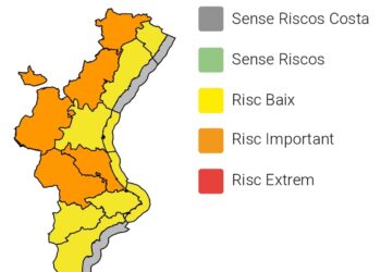 Emergencias decreta la alerta naranja en Castellón y Valencia por fuertes lluvias y tormentas a partir de este lunes