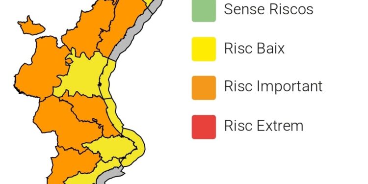 El Centro de Emergencias aumenta la alerta en la CV por un intenso temporal de lluvias y tormentas 1 El Centro de Emergencias aumenta la alerta en la CV por un intenso temporal de lluvias y tormentas